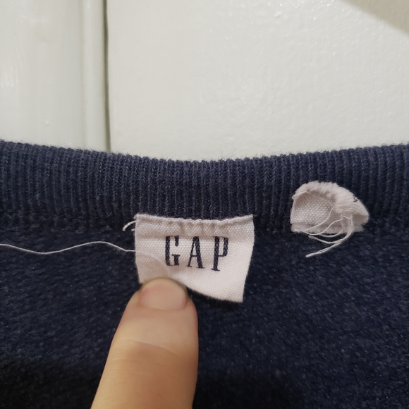 Gap Adorable Flamingo Sweatshirt Pullover XS Heathered Navy Blue - Picture 3 of 6